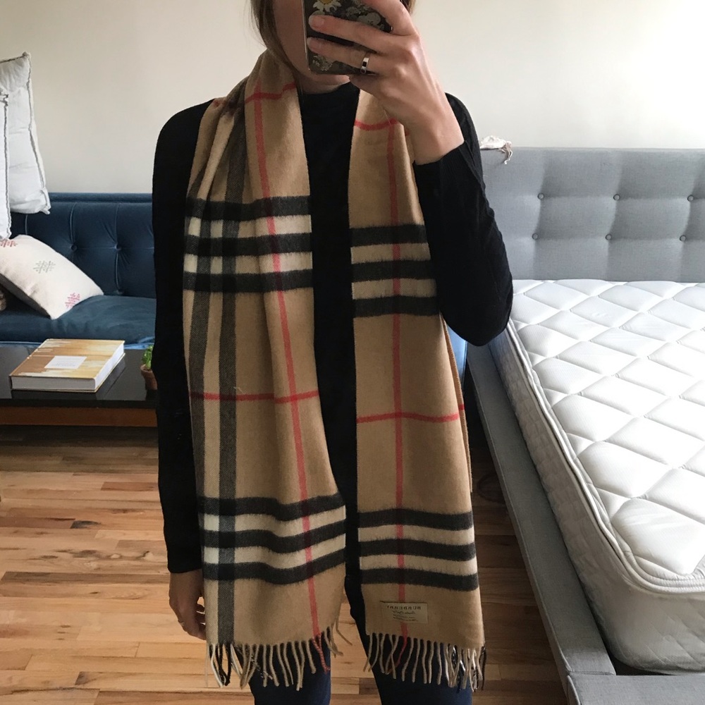 authentic burberry scarf